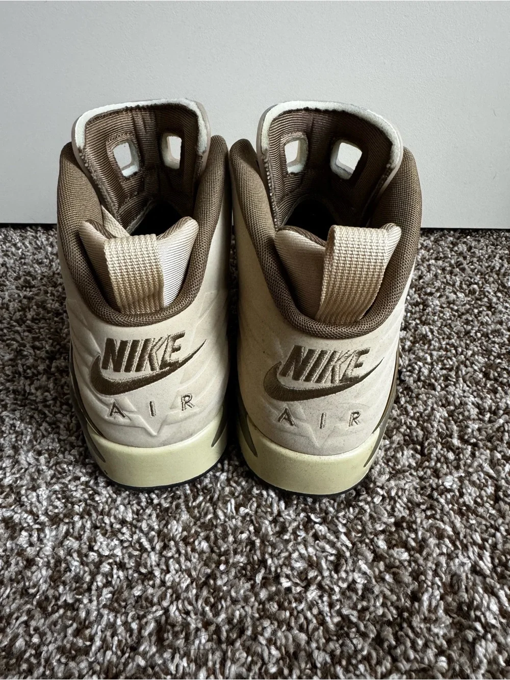 Air Jordan MVP High-Top Sneakers in Beige